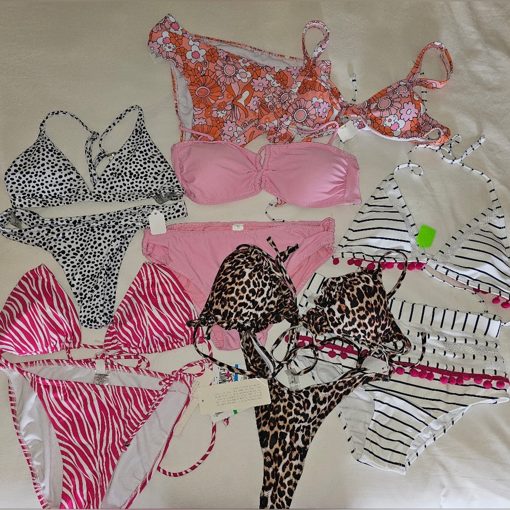 Misc Bikinis sizes Small-XL 6 sets